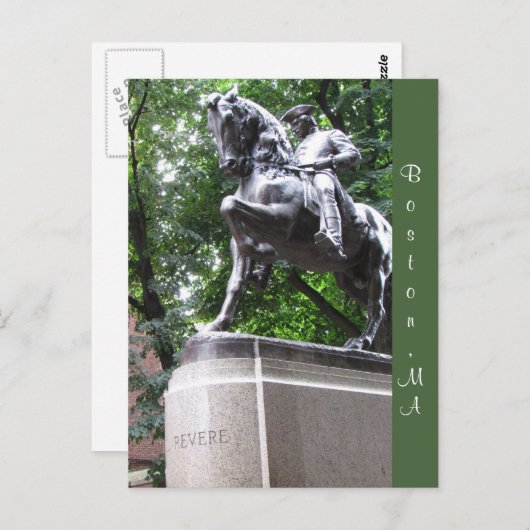 マサチューセッツ州ボストン#1はがき ポストカード (正面/裏面)