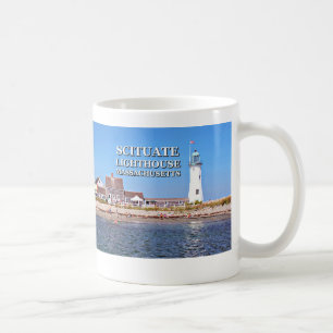 マサチューセッツ州マグラフ、Scituate Lighthouse コーヒーマグカップ