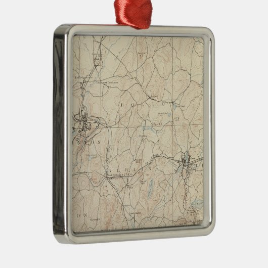 マサチューセッツ州マルボロ メタルオーナメント (右)