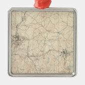 マサチューセッツ州マルボロ メタルオーナメント (正面)