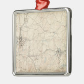 マサチューセッツ州マルボロ メタルオーナメント (左)