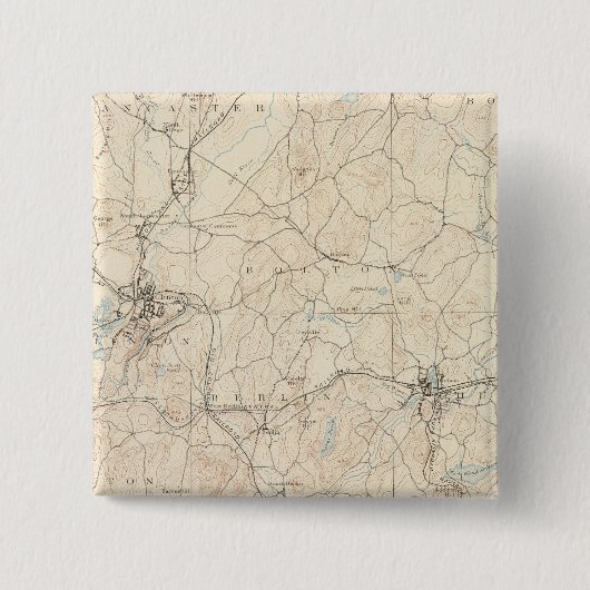 マサチューセッツ州マルボロ 缶バッジ (正面)