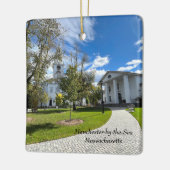 マサチューセッツ州マンチェスター セラミックオーナメント (左)