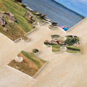 マサチューセッツ州マーブルヘッドライトハウスMAパズル ジグソーパズル (側面)