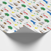 マサチューセッツ州ラッピング紙 ラッピングペーパー (角)