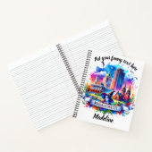 マサチューセッツ州ランドマークの水色 ノートブック (内部)