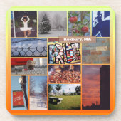 マサチューセッツ州ロックスベリー写真Collage 9958 コースター (正面)