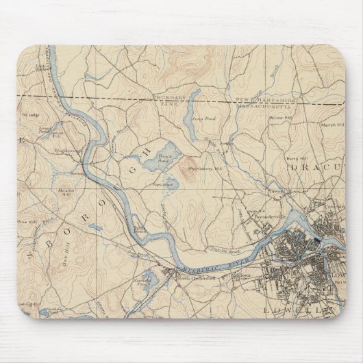 マサチューセッツ州ローエル マウスパッド (正面)