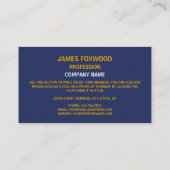 マサチューセッツ州印 名刺 (裏面)