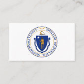 マサチューセッツ州印 名刺 (正面)