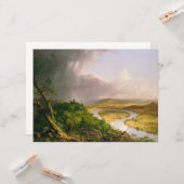 マサチューセッツ州山・ホルヨークから見られるオックスボウ川 カード (正面/裏面インサイチュ)