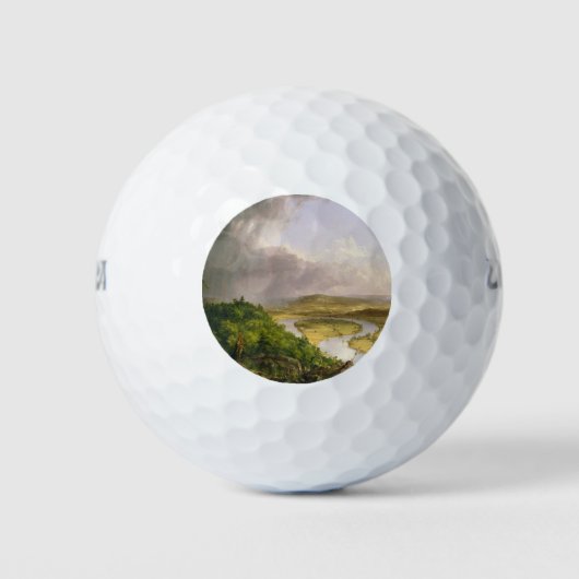 マサチューセッツ州山・ホルヨークから見られるオックスボウ川 ゴルフボール (正面)