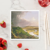 マサチューセッツ州山・ホルヨークから見られるオックスボウ川 スタンダードランチョンナプキン (インサイチュ)