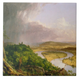 マサチューセッツ州山・ホルヨークから見られるオックスボウ川 タイル