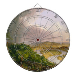 マサチューセッツ州山・ホルヨークから見られるオックスボウ川 ダーツボード