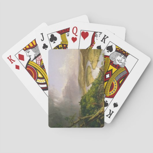 マサチューセッツ州山・ホルヨークから見られるオックスボウ川 トランプ (裏面)