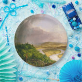 マサチューセッツ州山・ホルヨークから見られるオックスボウ川 ペーパープレート (パーティー)