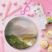 マサチューセッツ州山・ホルヨークから見られるオックスボウ川 ペーパープレート (パーティー)