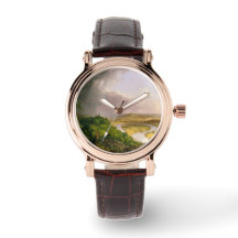 マサチューセッツ州山・ホルヨークから見られるオックスボウ川