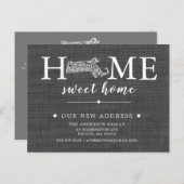 マサチューセッツ州引越アナウンスはがき 案内ポストカード (正面/裏面)