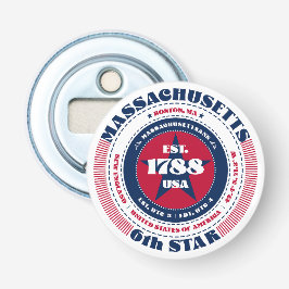 マサチューセッツ州情報円 栓抜き