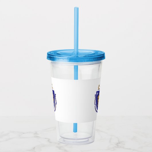 マサチューセッツ州旗を持つアクリルタンブラー アクリルタンブラー (右)