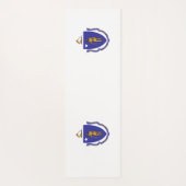 マサチューセッツ州旗を持つ愛国的なヨガマット ヨガマット (裏面)