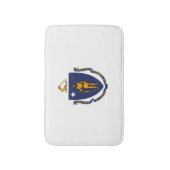 マサチューセッツ州旗デザイン バスマット (正面縦)