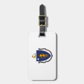 マサチューセッツ州旗デザイン ラゲッジタグ (正面縦)
