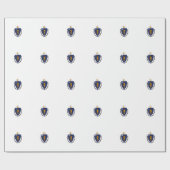 マサチューセッツ州旗デザイン ラッピングペーパー (フラット)