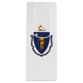 マサチューセッツ州旗デザイン ワインギフトバッグ (正面)