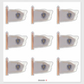 マサチューセッツ州旗州 シール (シート)