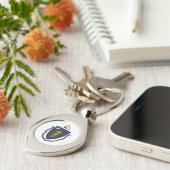 マサチューセッツ州旗 キーホルダー (側面)