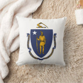 マサチューセッツ州旗 クッション (ブランケット)