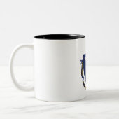 マサチューセッツ州旗 ツートーンマグカップ (左)