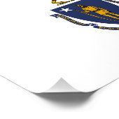 マサチューセッツ州旗 フォトプリント            (角)