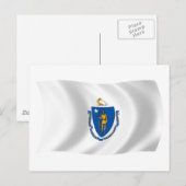 マサチューセッツ州旗 ポストカード (正面/裏面)