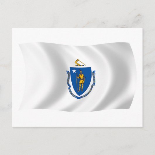 マサチューセッツ州旗 ポストカード (正面)