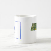マサチューセッツ州旗+マグカップ地図 コーヒーマグカップ (中央)