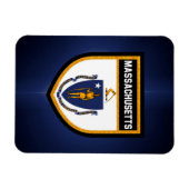 マサチューセッツ州旗 マグネット (横)