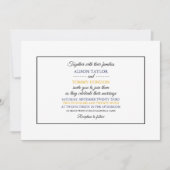 マサチューセッツ州旗、マサチューセッツ結婚州旗 招待状 (正面)