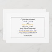 マサチューセッツ州旗、マサチューセッツ結婚州旗 招待状 (正面/裏面)