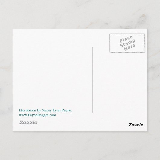 マサチューセッツ州間地図はがき ポストカード (裏面)