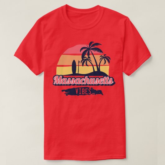 マサチューセッツ州1 Tシャツ (デザイン正面)