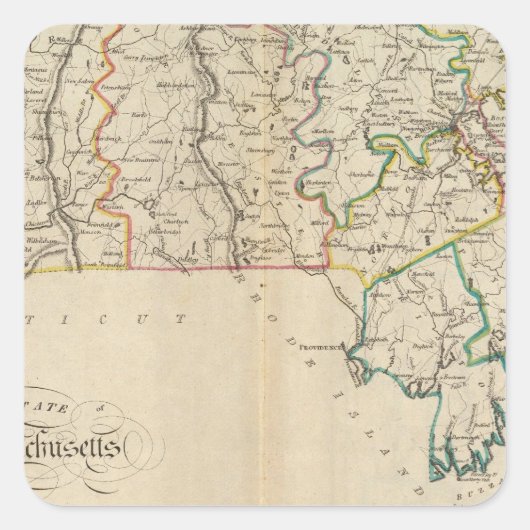 マサチューセッツ州3 スクエアシール (正面)