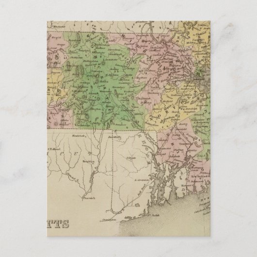 マサチューセッツ州4 ポストカード (正面)