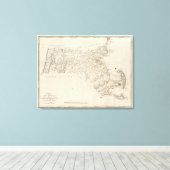 マサチューセッツ州5 キャンバスプリント (インサイチュ (ウッドフロア))