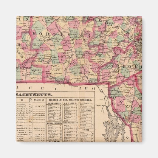 マサチューセッツ州8 マグネット (正面)