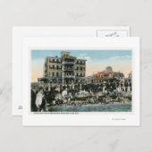 マサチューセッツ州 オークブラフス - マーサズ・ヴィニヤード、シー・ビュー・アベニューの眺め ポストカード (正面/裏面)