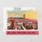 マサチューセッツ州,カクテルラウンジ,ニューベッドフォード ポストカード (正面/裏面)